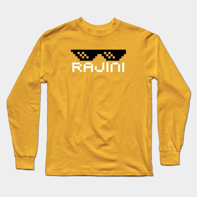 Rajini 8bit Long Sleeve T-Shirt by Printnation